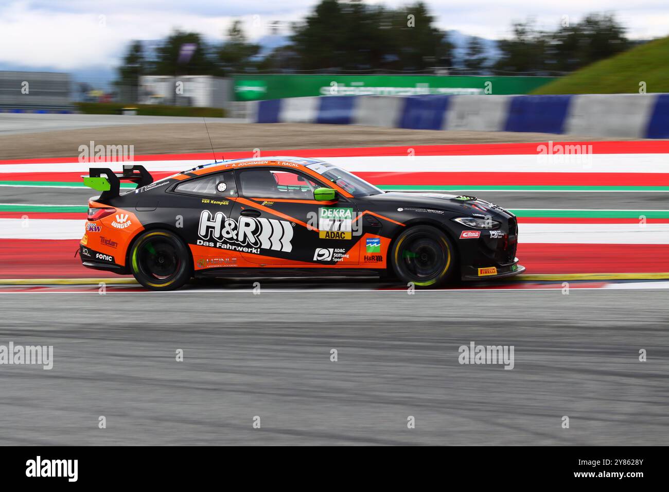 Thomas Rackl (DEU) / Andreas Jochimsen (DNK), #77, BMW M4 GT4, Team : ME Motorsport (DEU), Motorsport, ADAC GT4 Allemagne, 2024, Red Bull Ring, Spielberg, Oesterreich, 29.09.2024 Foto : Eibner-Pressefoto/Juergen Augst Banque D'Images