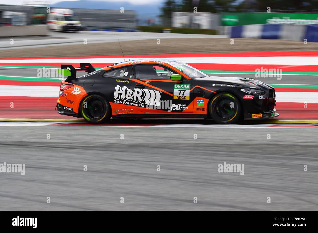 Thomas Rackl (DEU) / Andreas Jochimsen (DNK), #77, BMW M4 GT4, Team : ME Motorsport (DEU), Motorsport, ADAC GT4 Allemagne, 2024, Red Bull Ring, Spielberg, Oesterreich, 29.09.2024 Foto : Eibner-Pressefoto/Juergen Augst Banque D'Images