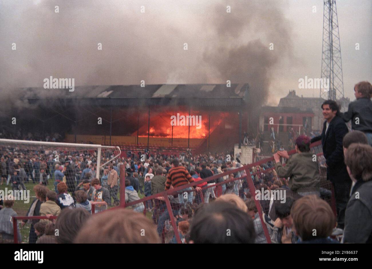 Bradford City Football Club des incendies 11 Mai 1985 Banque D'Images