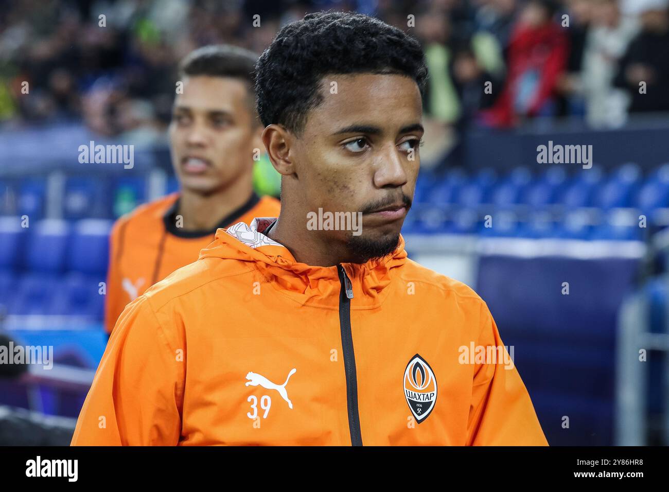 Allemagne. 02 octobre 2024. Ligue des champions de Fussball 2. Spieltag Schachtar Donezk - Atalanta Bergamo AM 02.10.2024 in der Arena AufSchalke in Gelsenkirchen Newertton ( Donezk ) Foto : Revierfoto crédit : ddp Media GmbH/Alamy Live News Banque D'Images