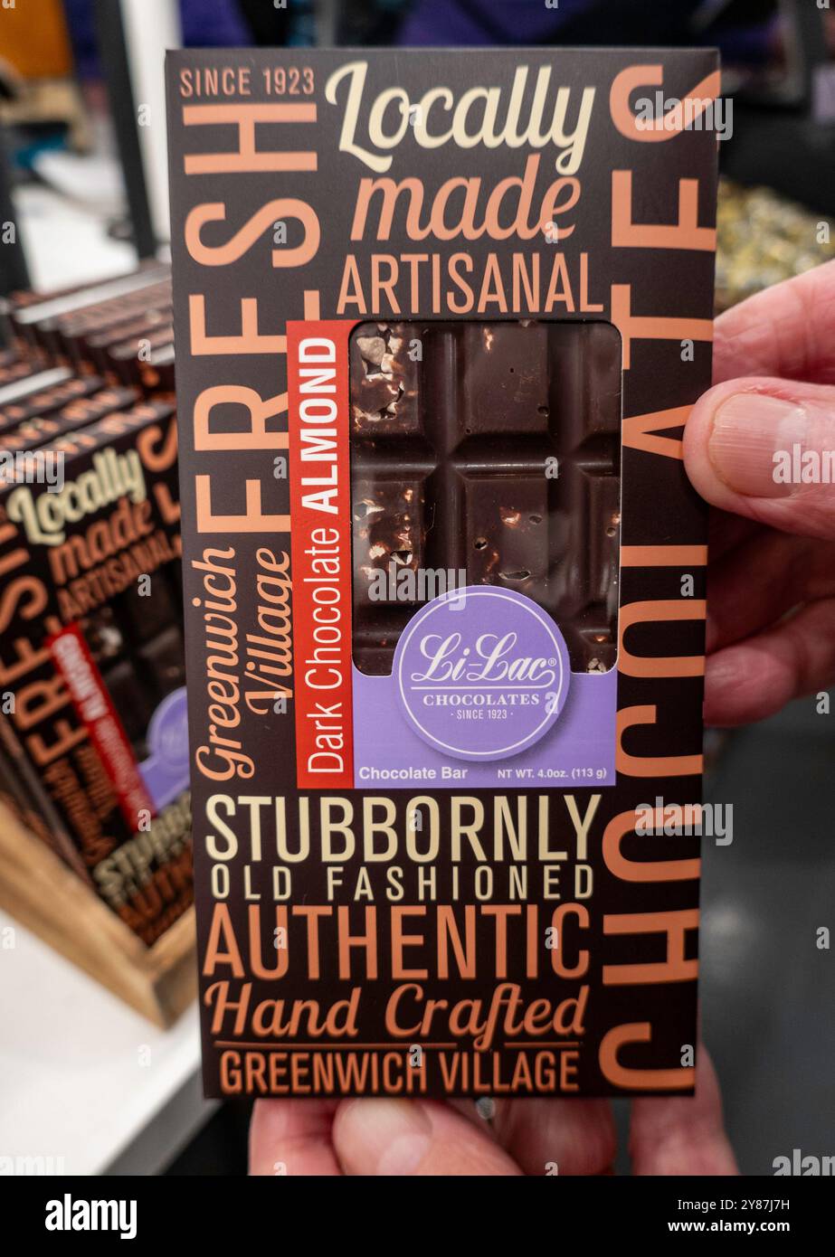 Li-Lac Chocolates est la plus ancienne Chocolate House de Manhattan - depuis 1923 - a une boutique dans Grand Central terminal Market, New York City, USA 2024 Banque D'Images