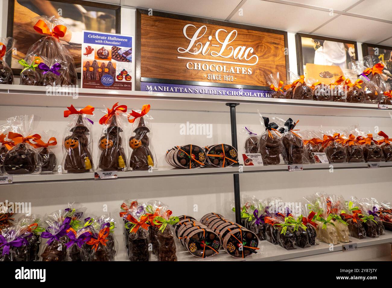 Li-Lac Chocolates est la plus ancienne Chocolate House de Manhattan - depuis 1923 - a une boutique dans Grand Central terminal Market, New York City, USA 2024 Banque D'Images