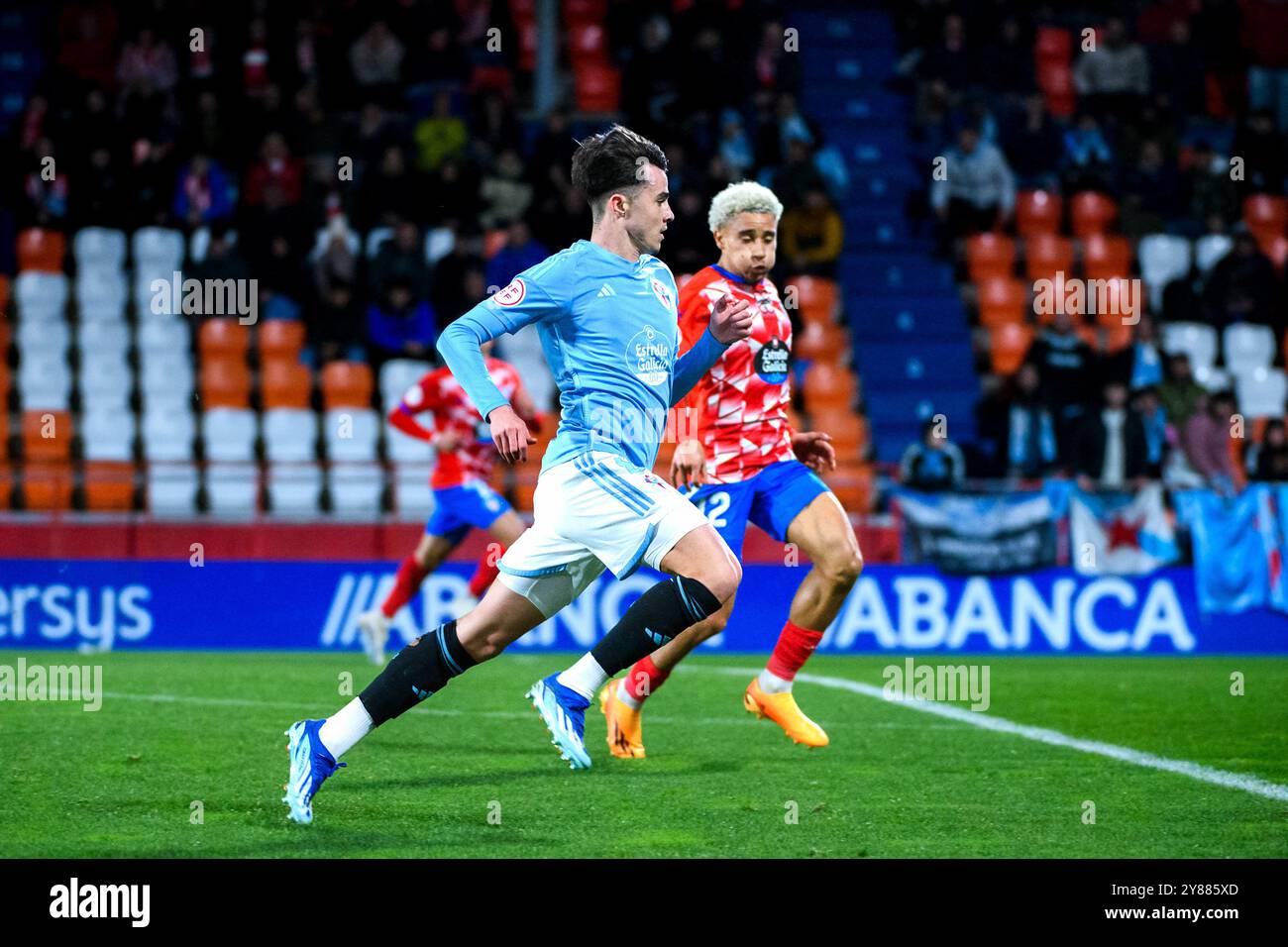 Lugo, Espagne. 02 janvier 2024. 1 Ligue RFEF. CD Lugo vs RC Celta de Vigo. Bruno Iglesias Banque D'Images