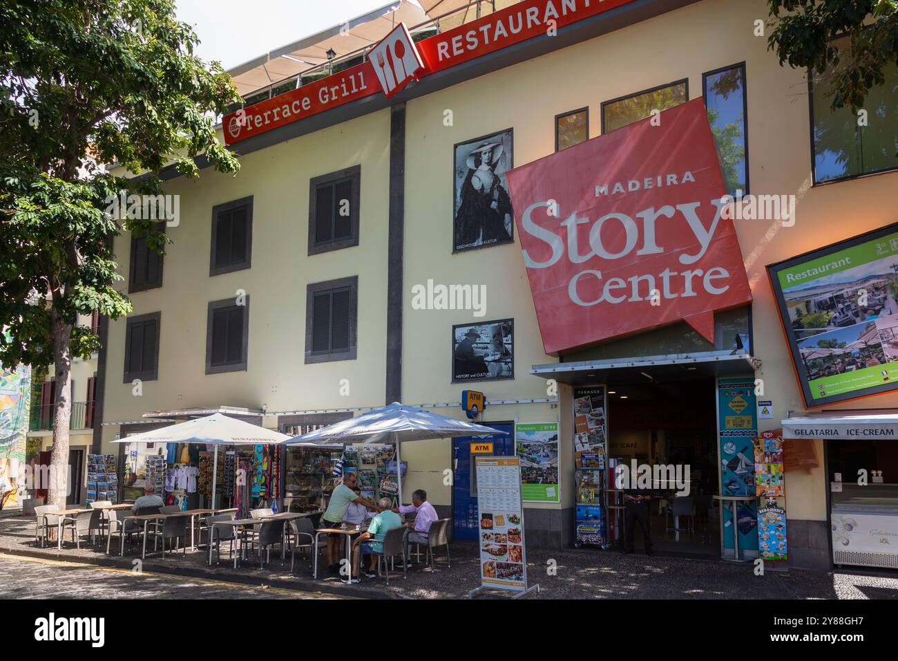 Musée madère Story Center dans la partie ancienne de la ville de Funchal à Madère. Banque D'Images