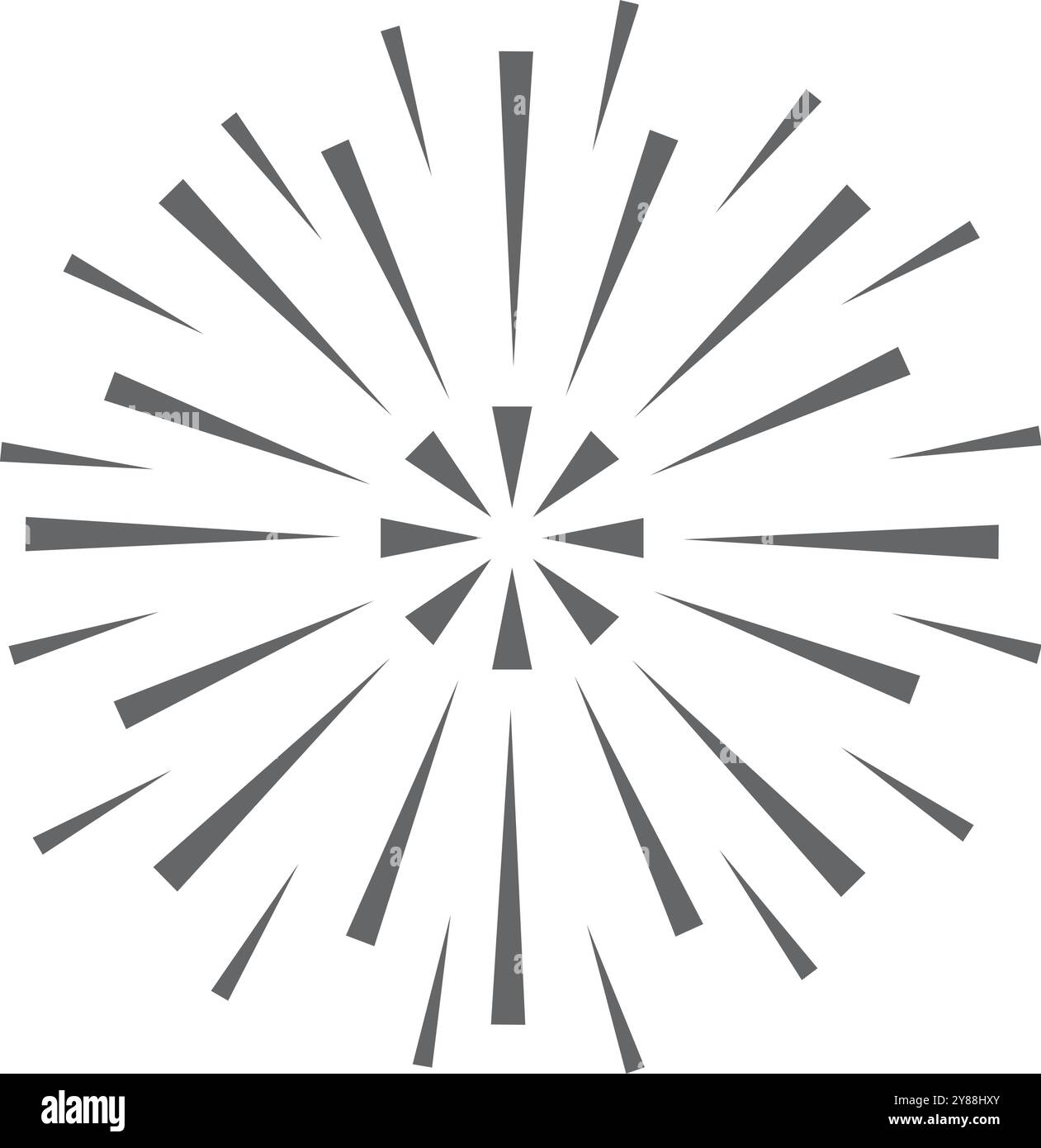 Logo Fire Show. Icône d'éclatement de lumière de feu d'artifice isolé sur fond blanc Illustration de Vecteur