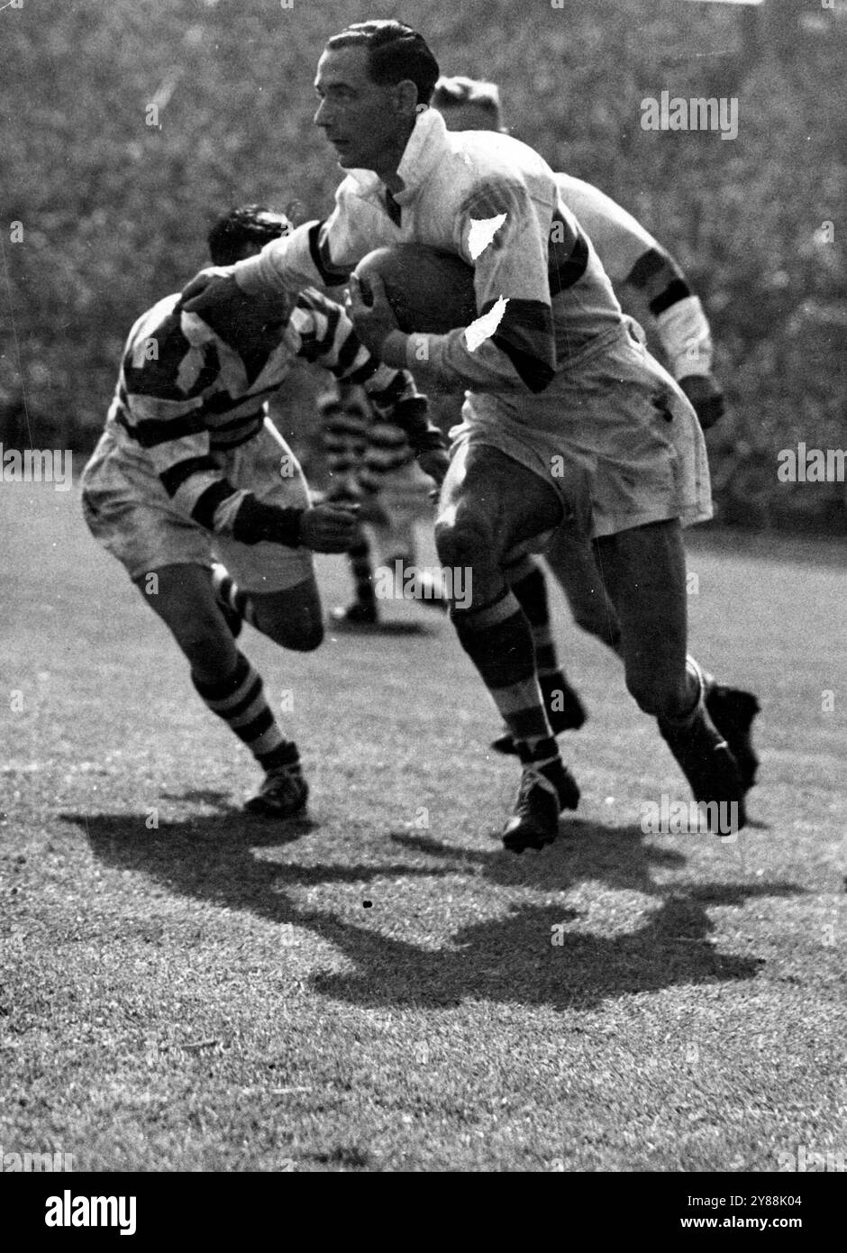 SP-Rugby League-O'Seas-Britain to 1959 - 1950-1959 - joueurs et action - Rugby League. 13 juin 1951. Banque D'Images