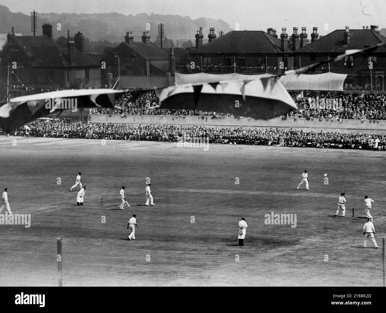 Australians V England - premier test match -- batteur d'ouverture de l'Australie à Nottingham dans le premier test match aujourd'hui (8 juin). 17 juillet 1934. Banque D'Images