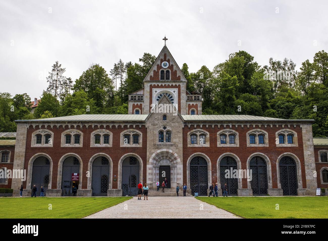 Vue sur la vieille Saline, maison de puits principale à Bad Reichenhall en Allemagne Banque D'Images