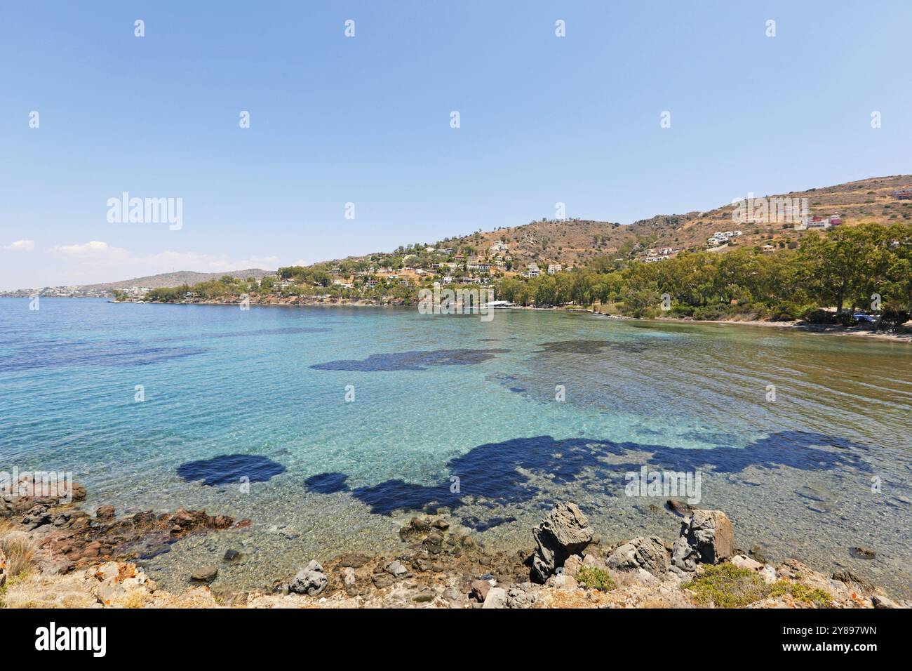 Aeginitissa dans l'île d'Egine, Grèce, Europe Banque D'Images