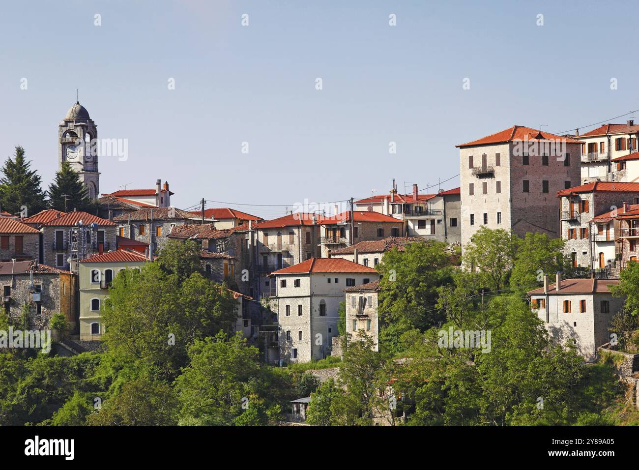 Dimitsana est un village de montagne en Arcadie, Péloponnèse, Grèce, Europe Banque D'Images