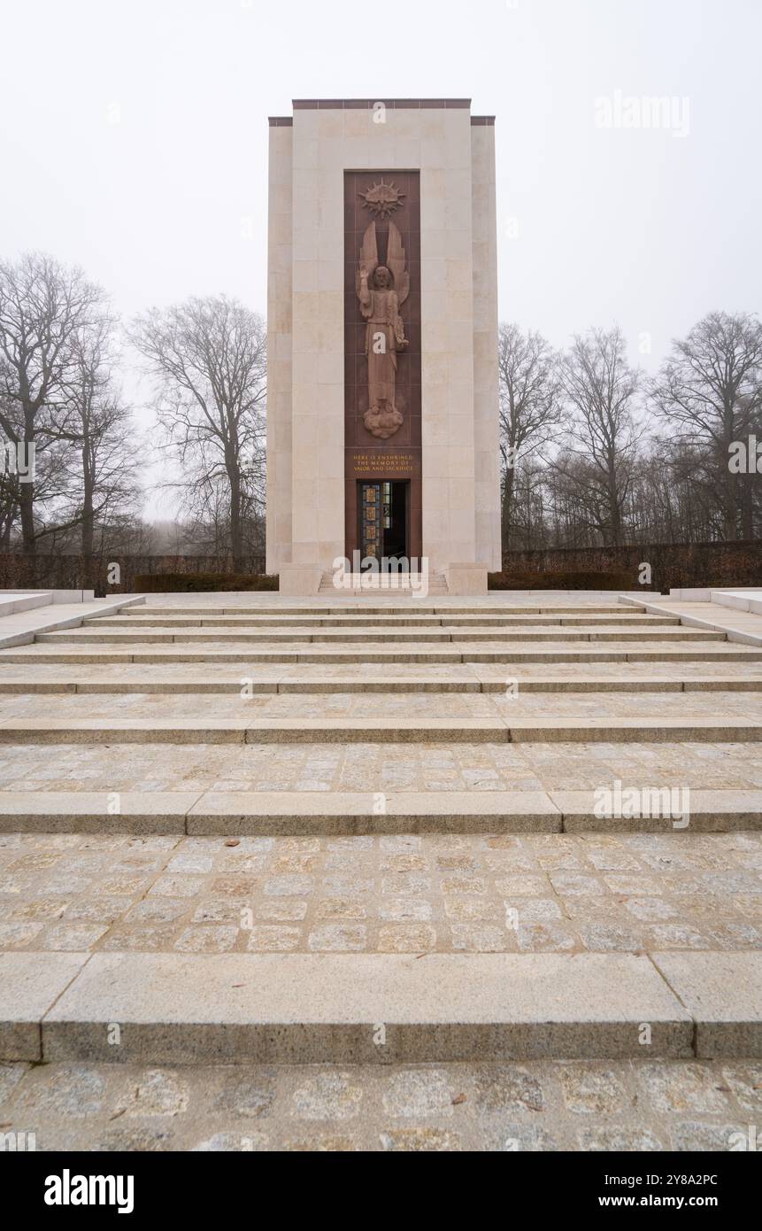 Cimetière américain du Luxembourg, cimetière militaire de Luxembourg, Luxembourg, cimetière militaire américain de la seconde Guerre mondiale Banque D'Images