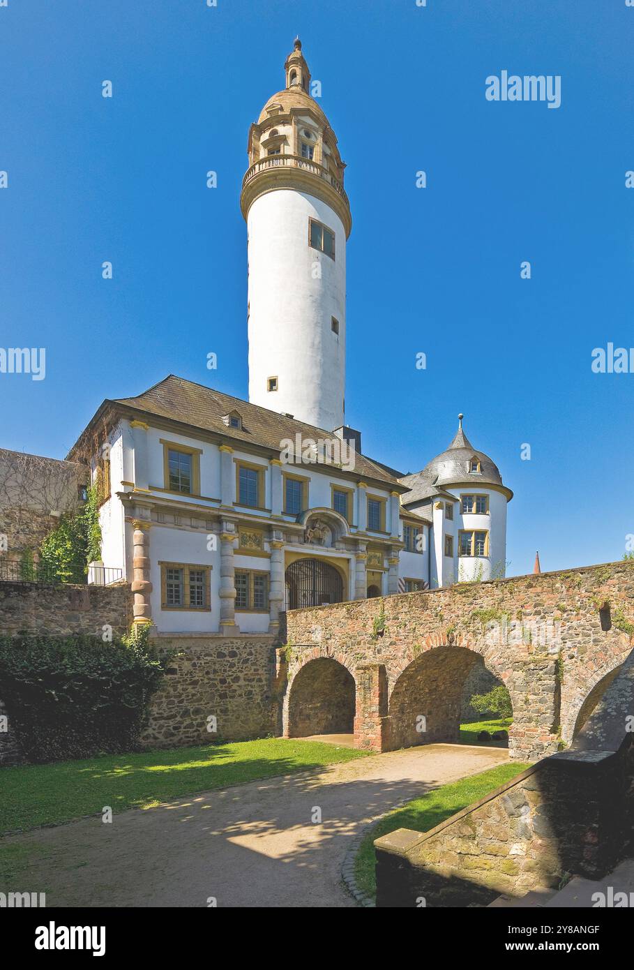 Château de Hoechst (ancien château de Hoechst) à Francfort-Hoechst, Allemagne, Hesse, Francfort-sur-le-main Banque D'Images