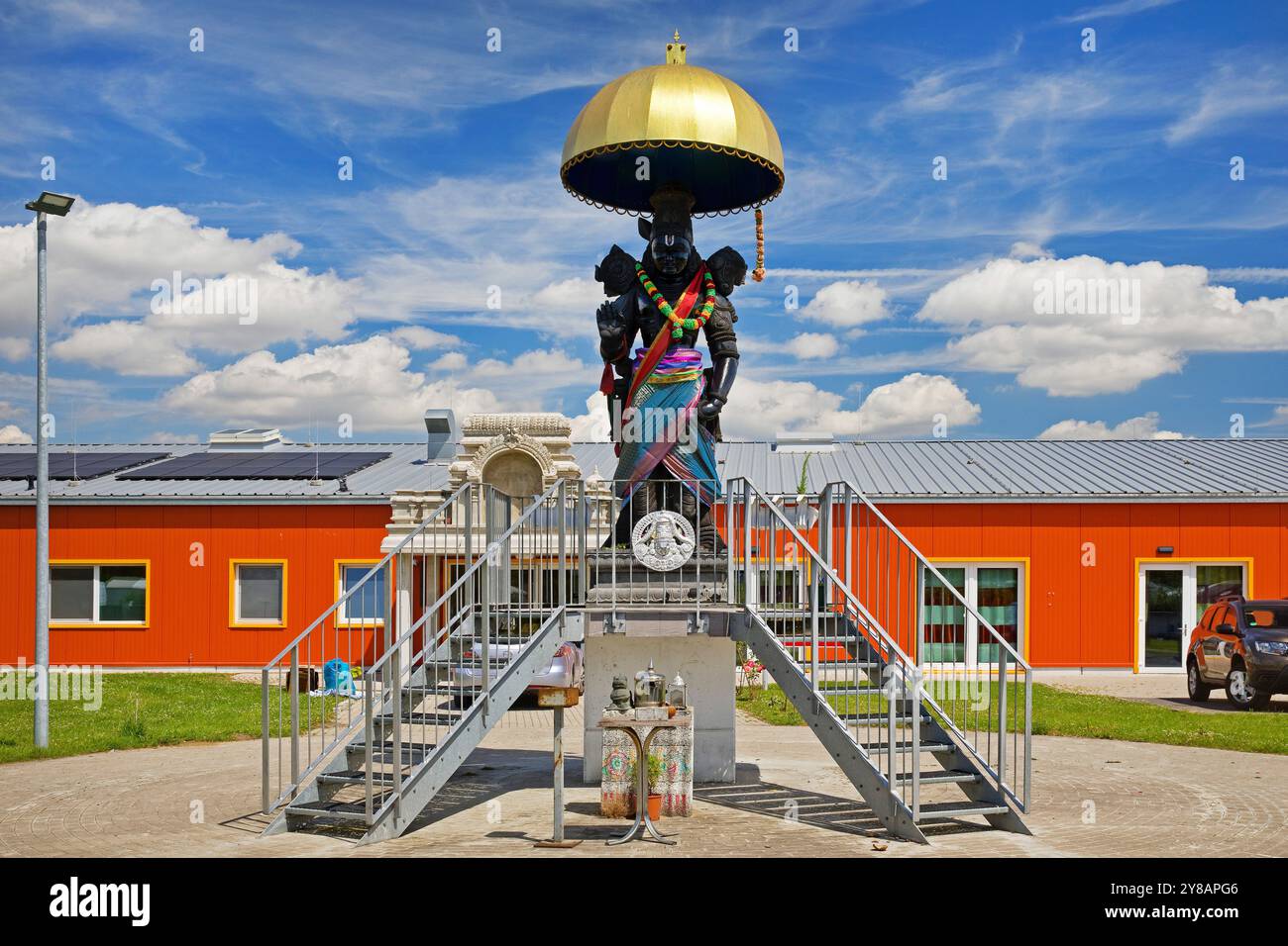 Centre culturel hindou, centre culturel de la communauté hindoue à Uentrop, Allemagne, Rhénanie du Nord-Westphalie, région de la Ruhr, Hamm Banque D'Images