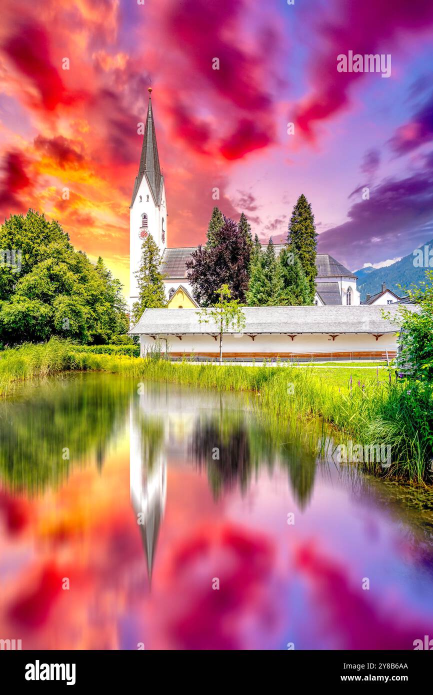 Vieille ville d'Oberstdorf, Allemagne Banque D'Images