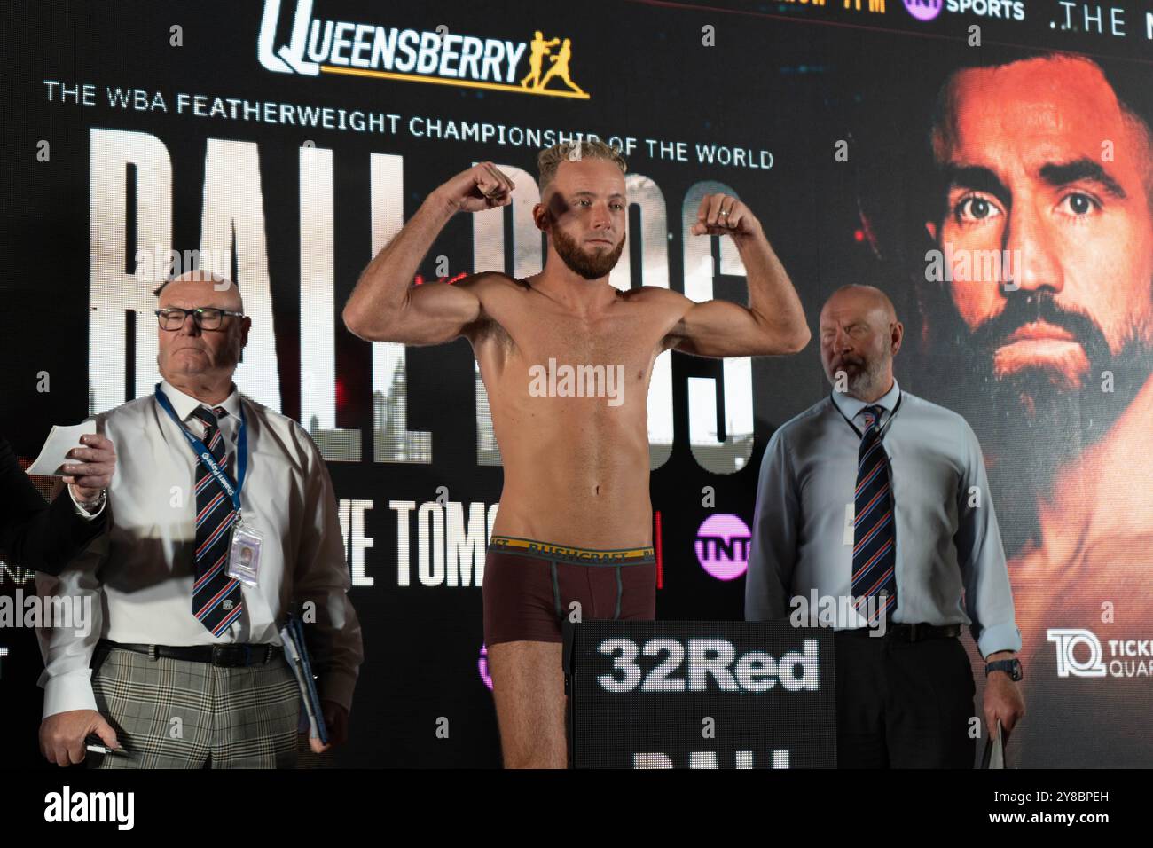 Nick Ball vs Ronnie Rios Weigh Inns - WBA Featherweight Championship of the World - M&S Bank Arena Liverpool - vendredi 6 septembre 2024 Banque D'Images