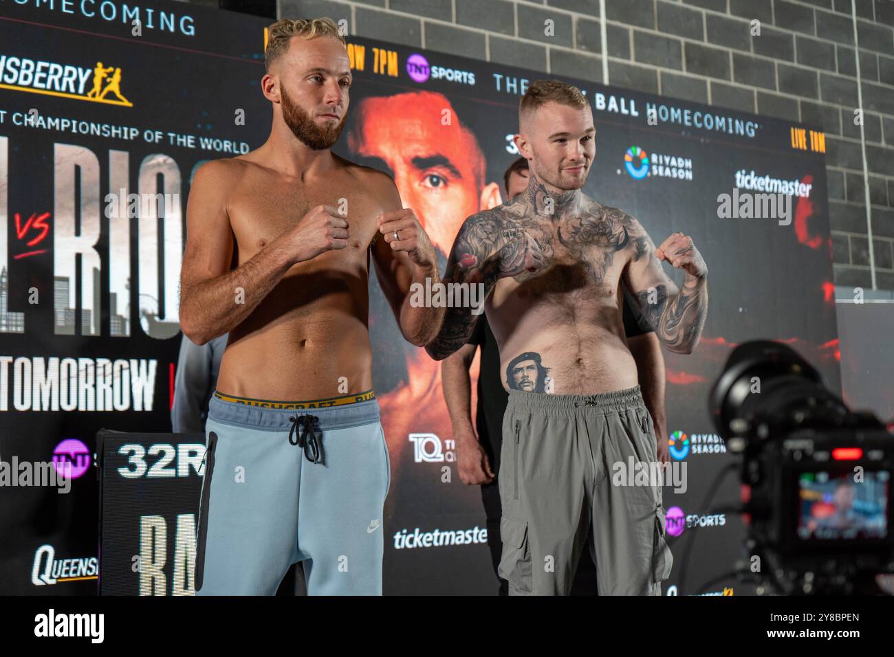 Nick Ball vs Ronnie Rios Weigh Inns - WBA Featherweight Championship of the World - M&S Bank Arena Liverpool - vendredi 6 septembre 2024 Banque D'Images