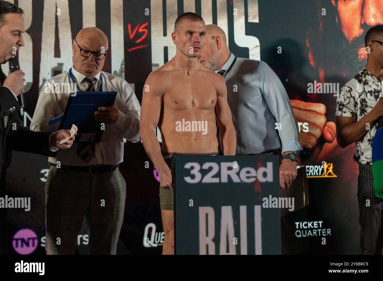 Nick Ball vs Ronnie Rios Weigh Inns - WBA Featherweight Championship of the World - M&S Bank Arena Liverpool - vendredi 6 septembre 2024 Banque D'Images