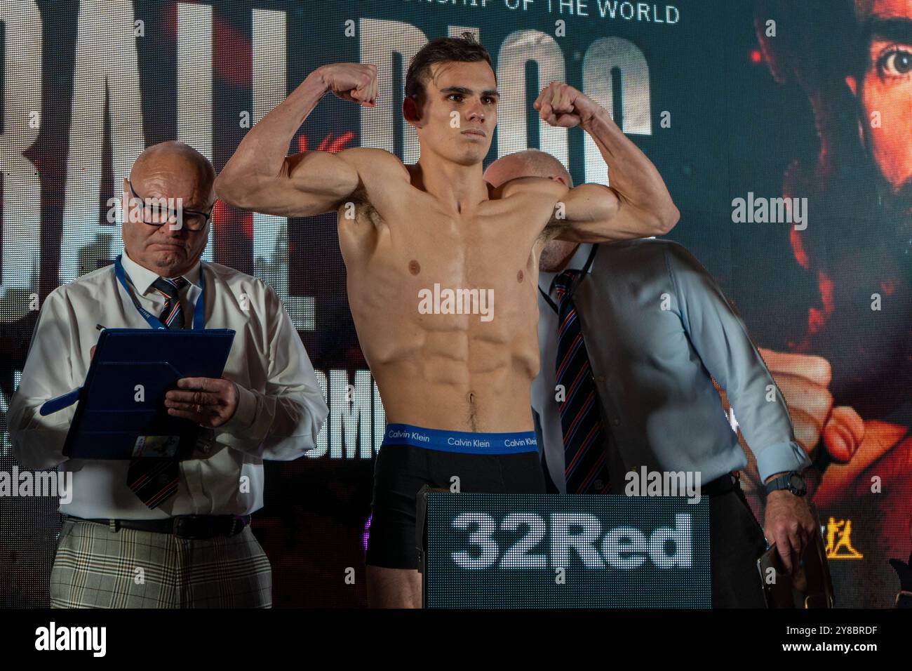 Nick Ball vs Ronnie Rios Weigh Inns - WBA Featherweight Championship of the World - M&S Bank Arena Liverpool - vendredi 6 septembre 2024 Banque D'Images