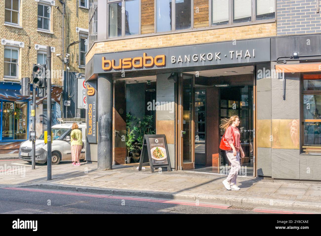 Restaurant thaïlandais Busaba Bangkok à Old Street, Londres. Banque D'Images