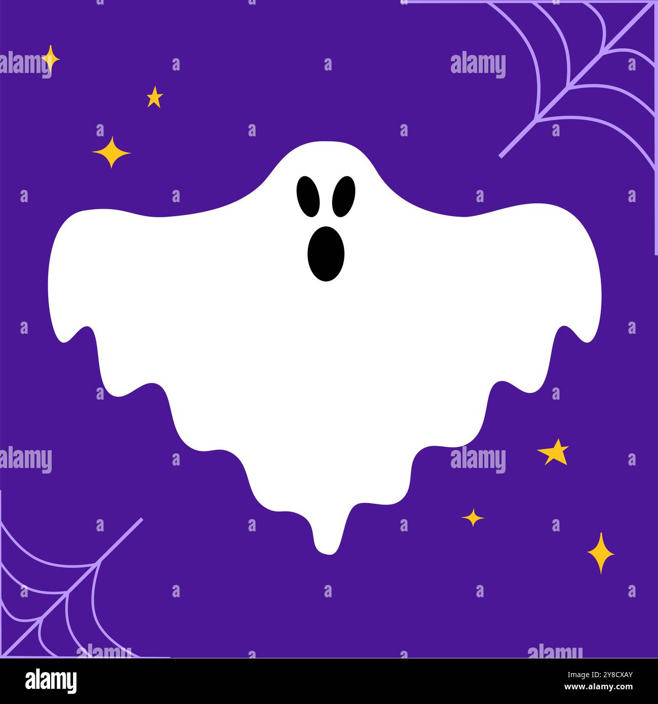 ?ute fantôme. Poltergeist. Fantôme volant. Mignon fantôme heureux drôle. Esprit effrayant. Conception fantôme d'Halloween dans un style de dessin animé plat simple et moderne. Des ghos effrayants Illustration de Vecteur