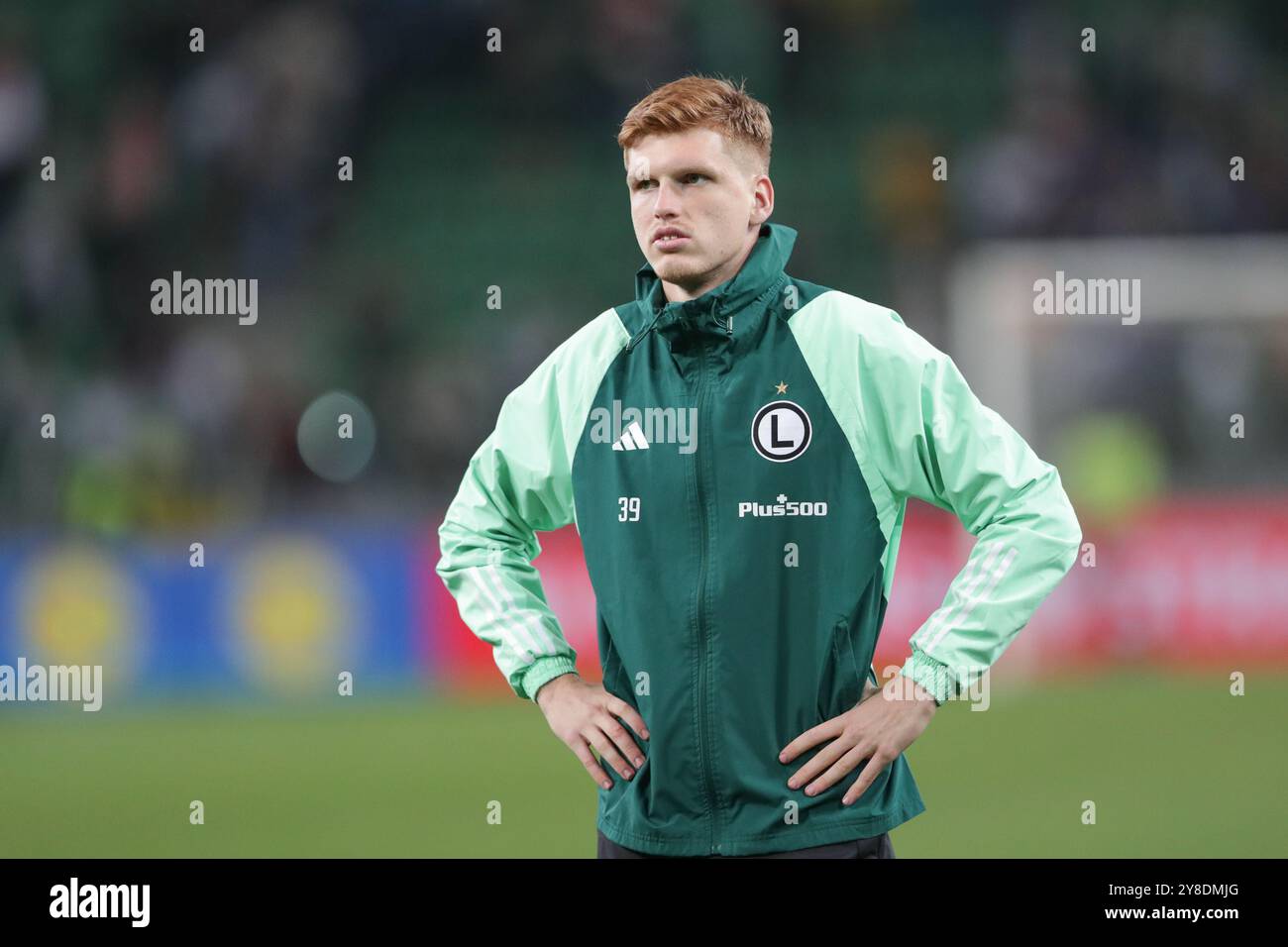 Varsovie, Pologne. 03 Oct, 2024. Jordan Majchrzak de Legia Warszawa vu lors du match de l'UEFA Conference League 2024/2025 entre Legia Warszawa et Real Betis Balompie au stade municipal Marshall Jozef Pilsudskis de Legia Varsovie. Score final : Legia Warszawa 1:0 Real Betis Balompie. (Photo de Grzegorz Wajda/SOPA images/SIPA USA) crédit : SIPA USA/Alamy Live News Banque D'Images