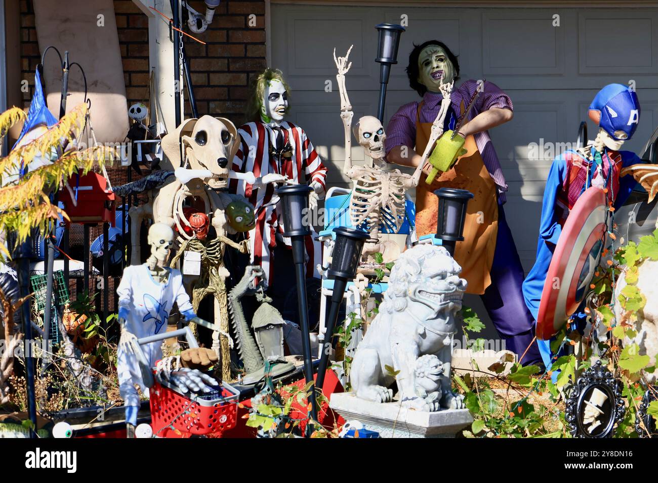 Halloween yard dis[play Banque D'Images