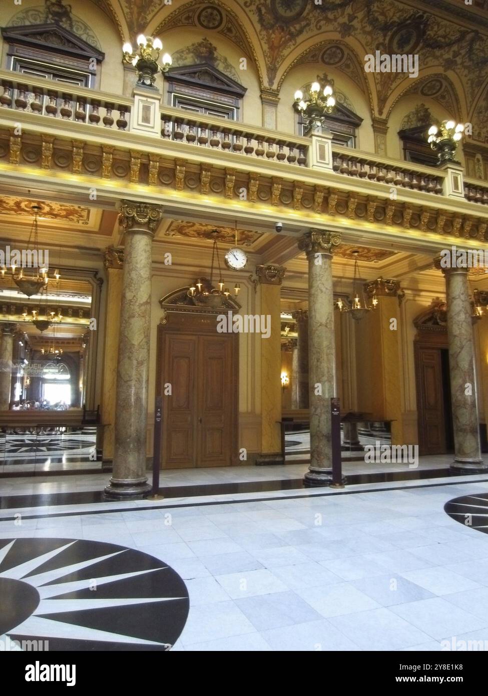 Intérieur du Casino à Monte Carlo Banque D'Images
