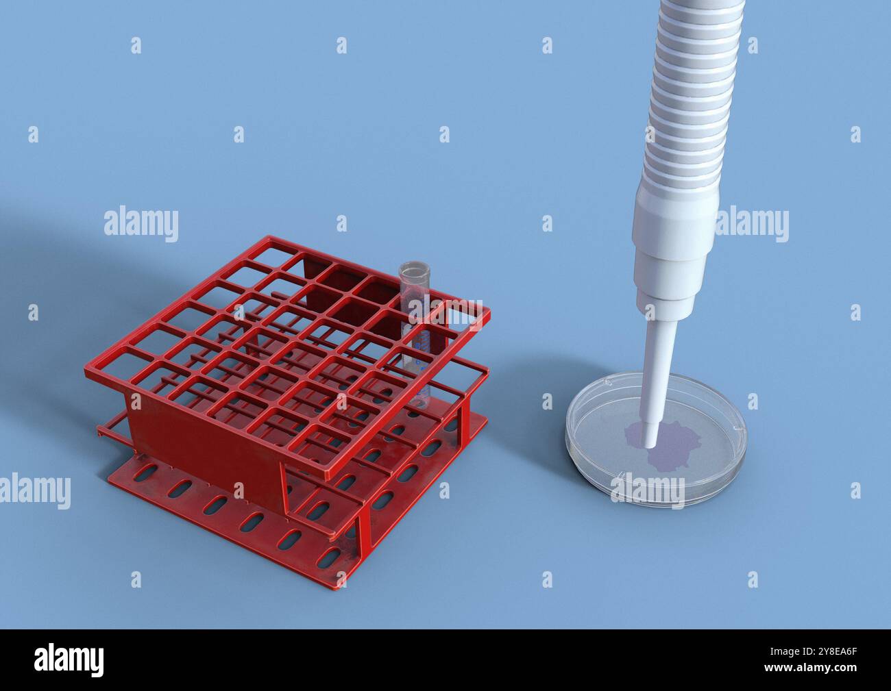 Illustration de l'équipement de laboratoire. Banque D'Images