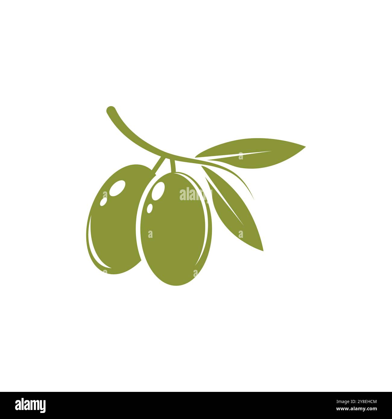 L'icône d'olive modèle de conception d'illustration vectorielle Illustration de Vecteur