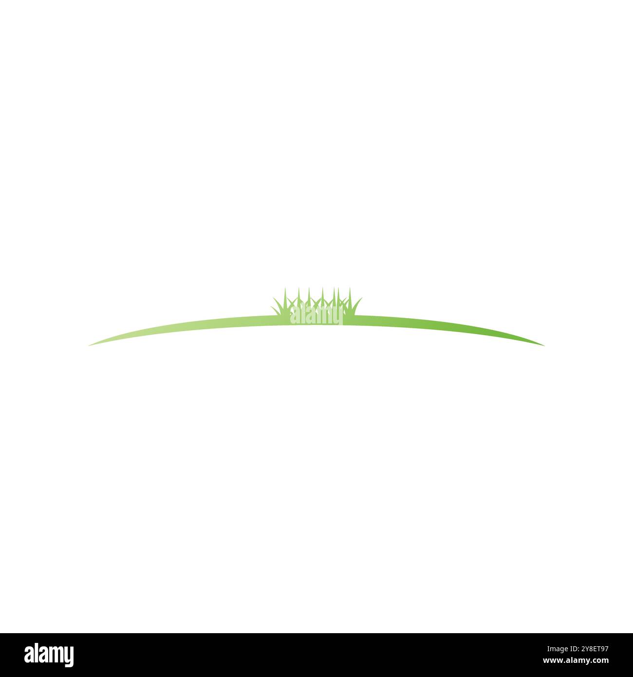 Graminée vert de logos vectoriels naturels de vecteur élément d'entreprise et conception de symbole Illustration de Vecteur