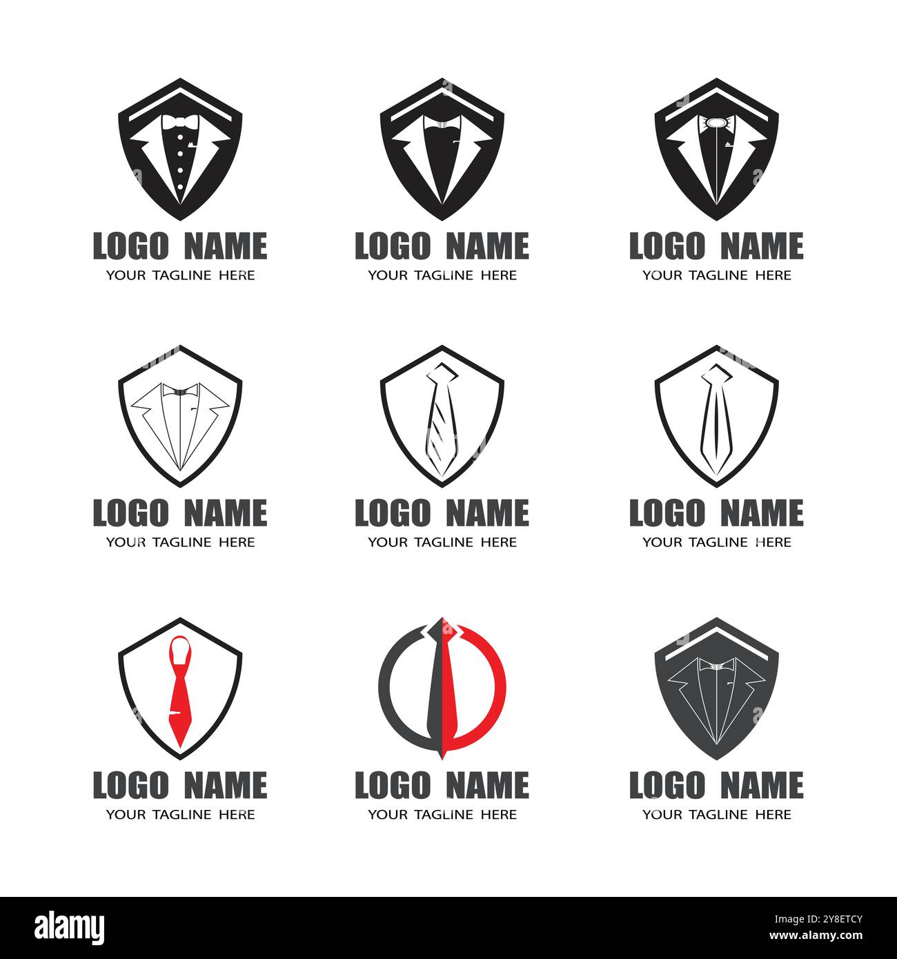 Tuxedo logo Template vecteur symbole nature Illustration de Vecteur