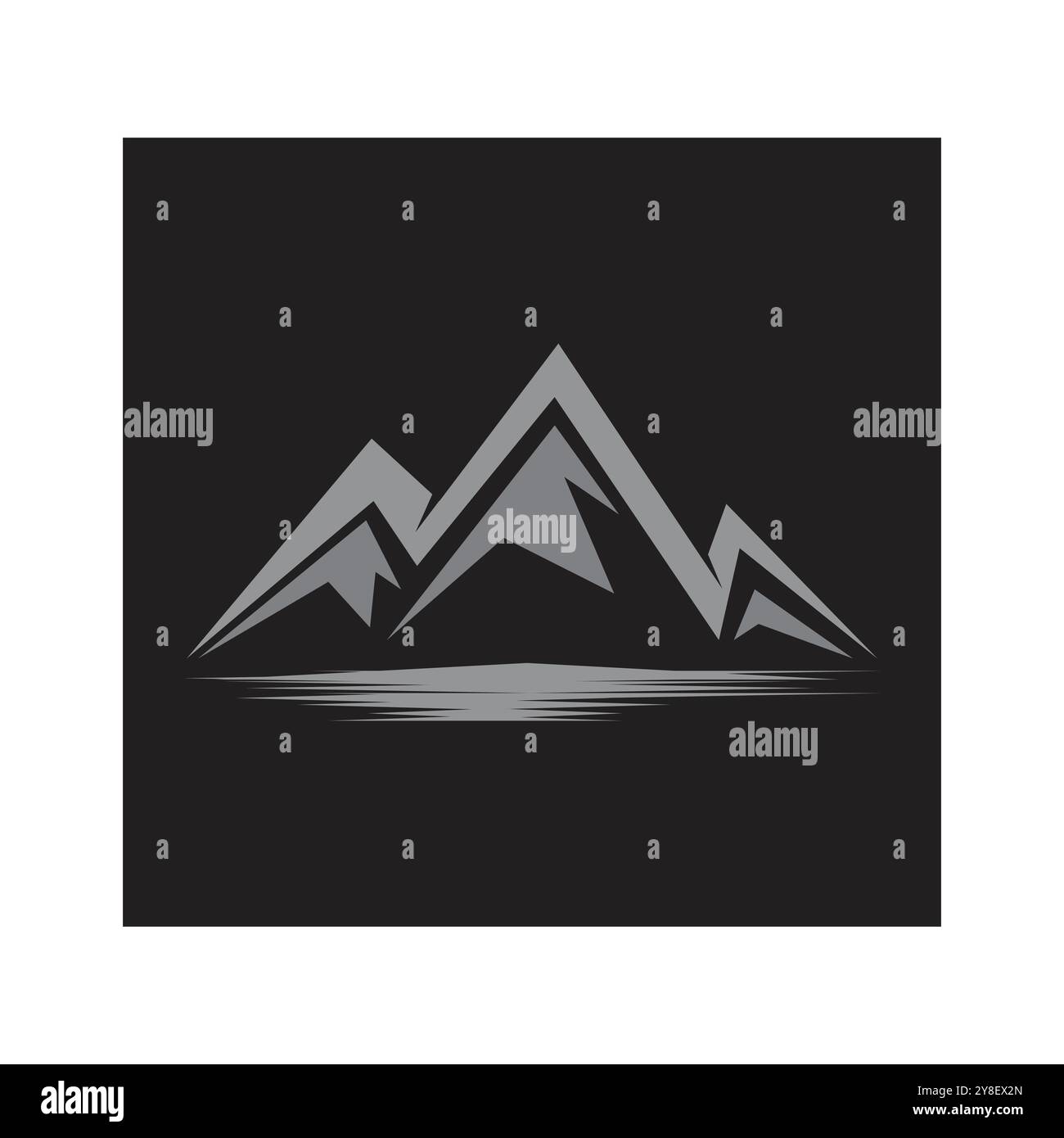 L'icône de montagne modèle logo Vector illustration design Illustration de Vecteur