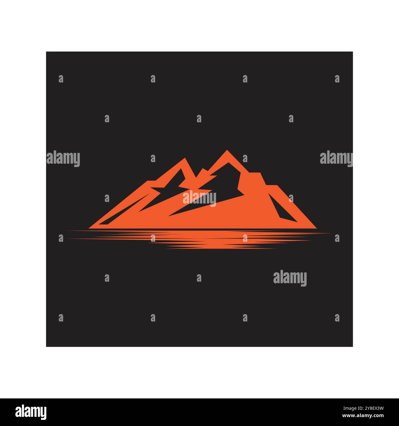 L'icône de montagne modèle logo Vector illustration design Illustration de Vecteur