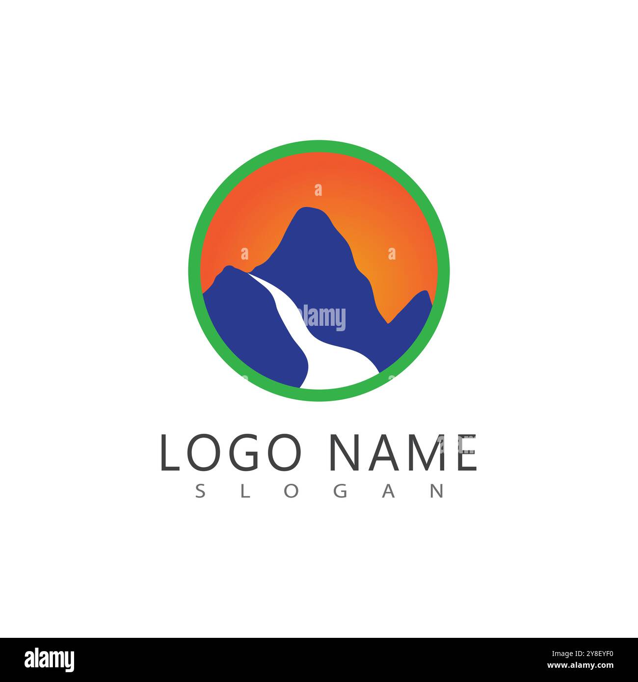 L'icône de montagne modèle logo Vector illustration design Illustration de Vecteur