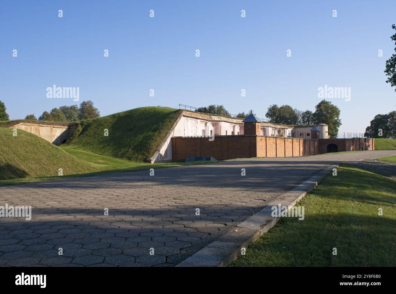Kaunas, Lituanie - 19 septembre 2024 : Fort IX ou fort de la mort à Kaunas a été utilisé par les nazis comme lieu d'exécution pour plus de 15,000 juifs. Banque D'Images