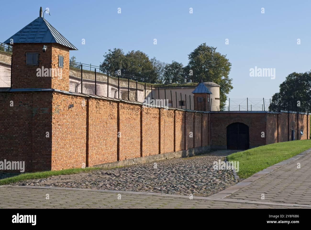 Kaunas, Lituanie - 19 septembre 2024 : Fort IX ou fort de la mort à Kaunas a été utilisé par les nazis comme lieu d'exécution pour plus de 15,000 juifs. Banque D'Images