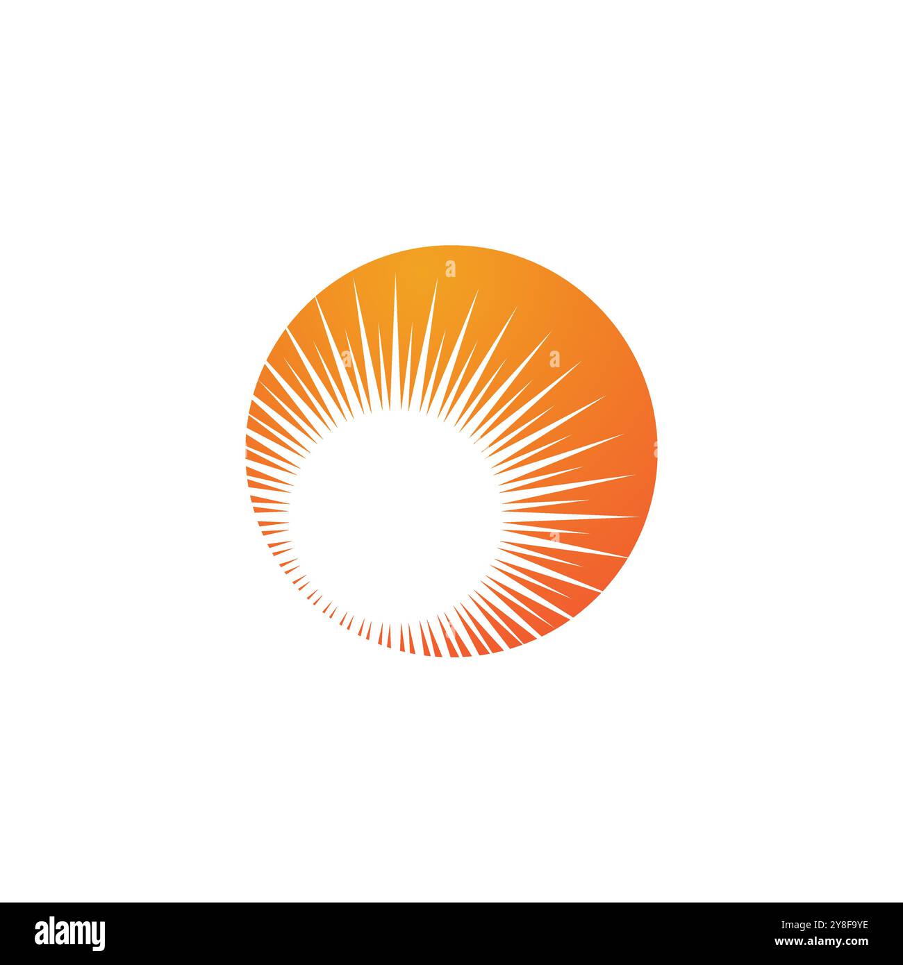 Vector illustration sun Logo Icône Template design Illustration de Vecteur