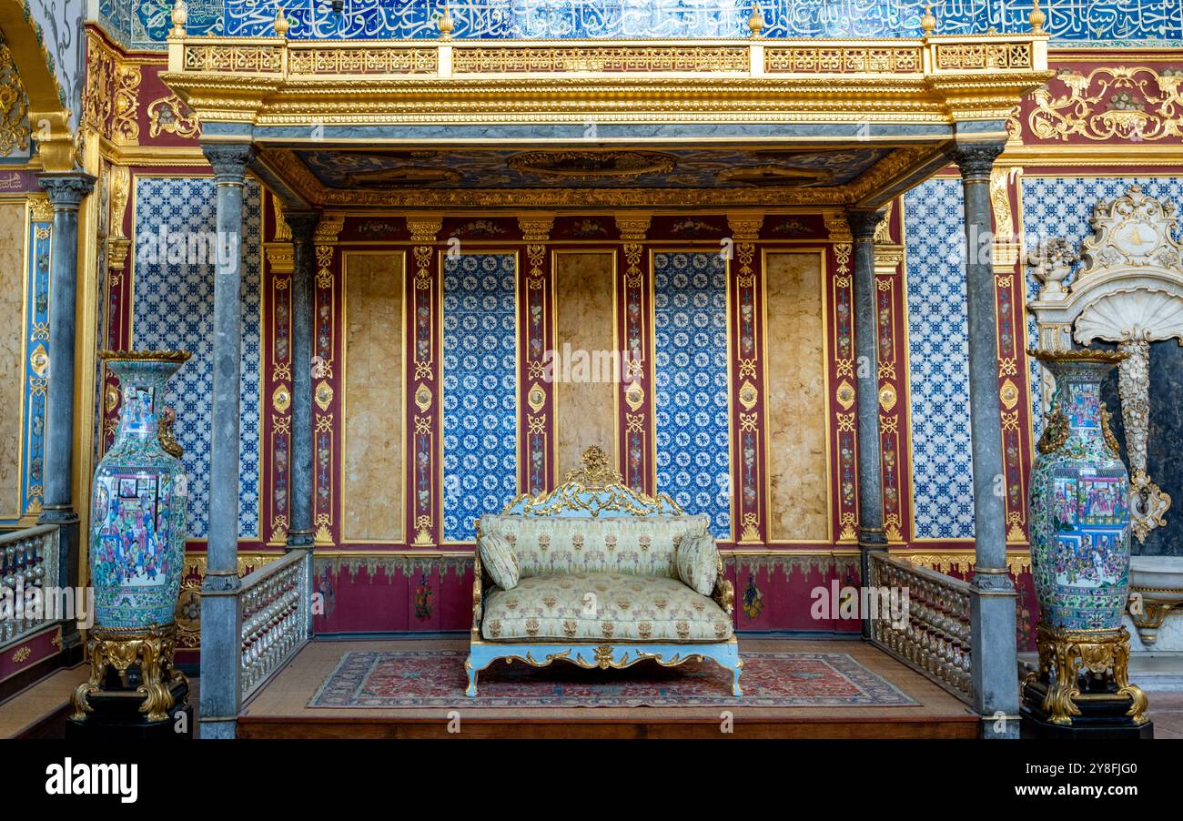 Turkiye. Istanbul. Palais de Topkapi. Intérieur des appartements du Sultan Banque D'Images Turkiye. Istanbul. Palais de Topkapi. Intérieur des appartements du Sultan Banque D'Images