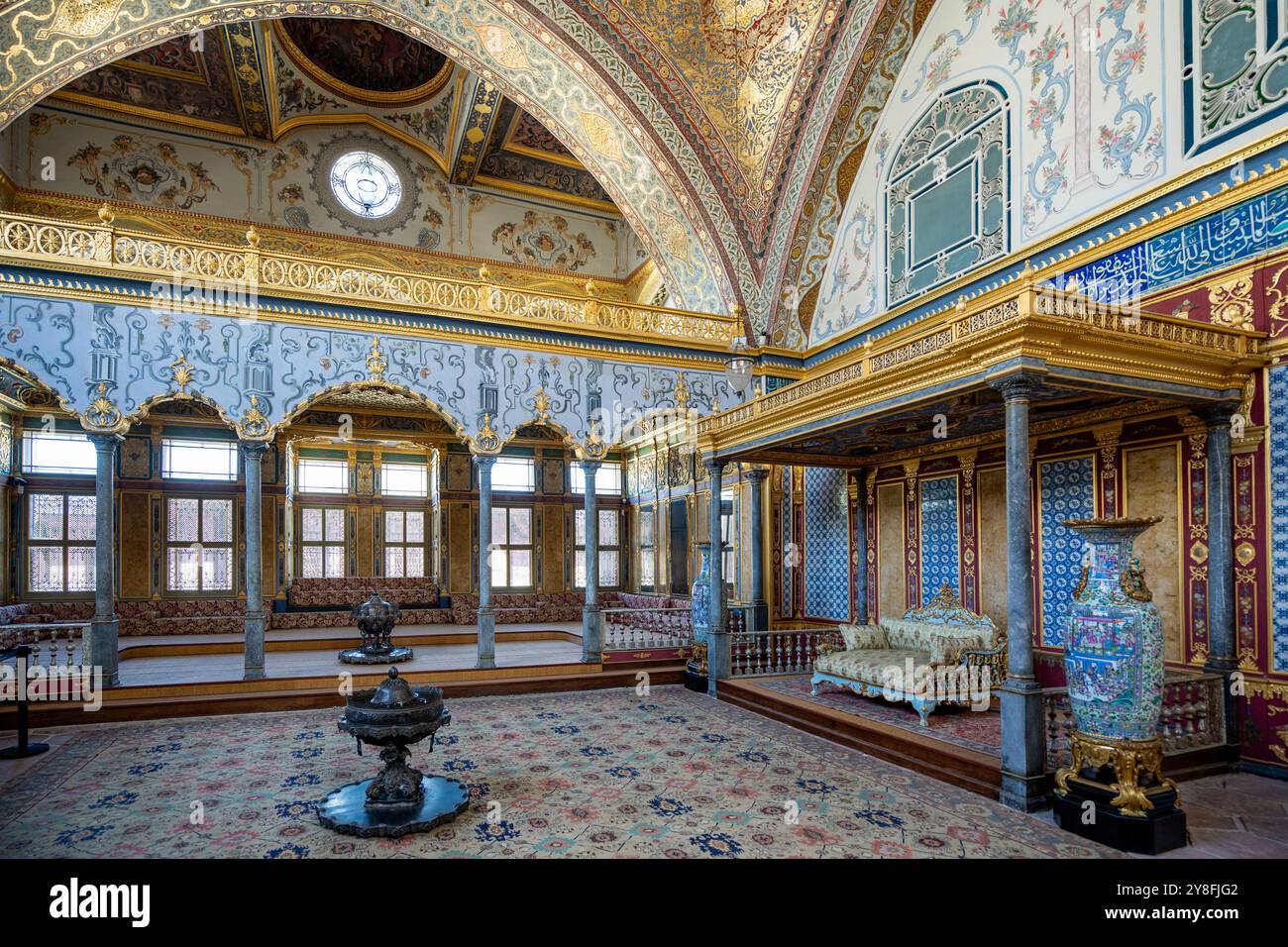 Turkiye. Istanbul. Palais de Topkapi. Intérieur des appartements du Sultan Banque D'Images Turkiye. Istanbul. Palais de Topkapi. Intérieur des appartements du Sultan Banque D'Images