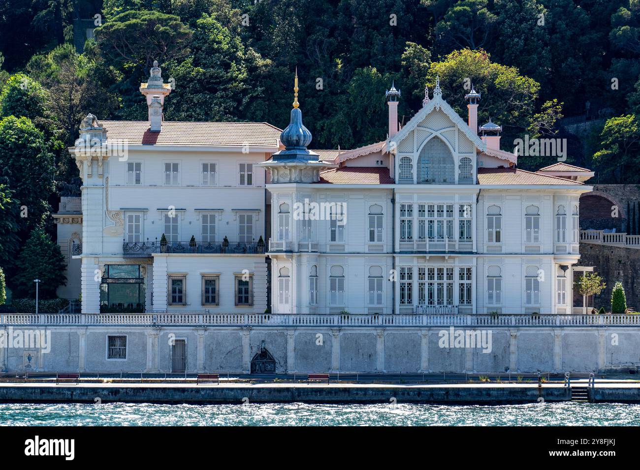 Türkiye. Istanbul. Pavillon yali Auguste Huber. Résidence d'été présidentielle depuis 1985 Banque D'Images