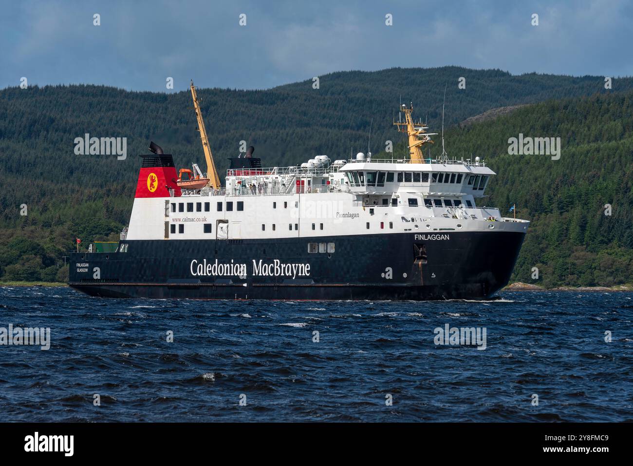 Finlaggan est un ferry opéré par Caledonian MacBrayne. Il relie l'île d'Islay à Kennacraig sur le continent écossais. Banque D'Images