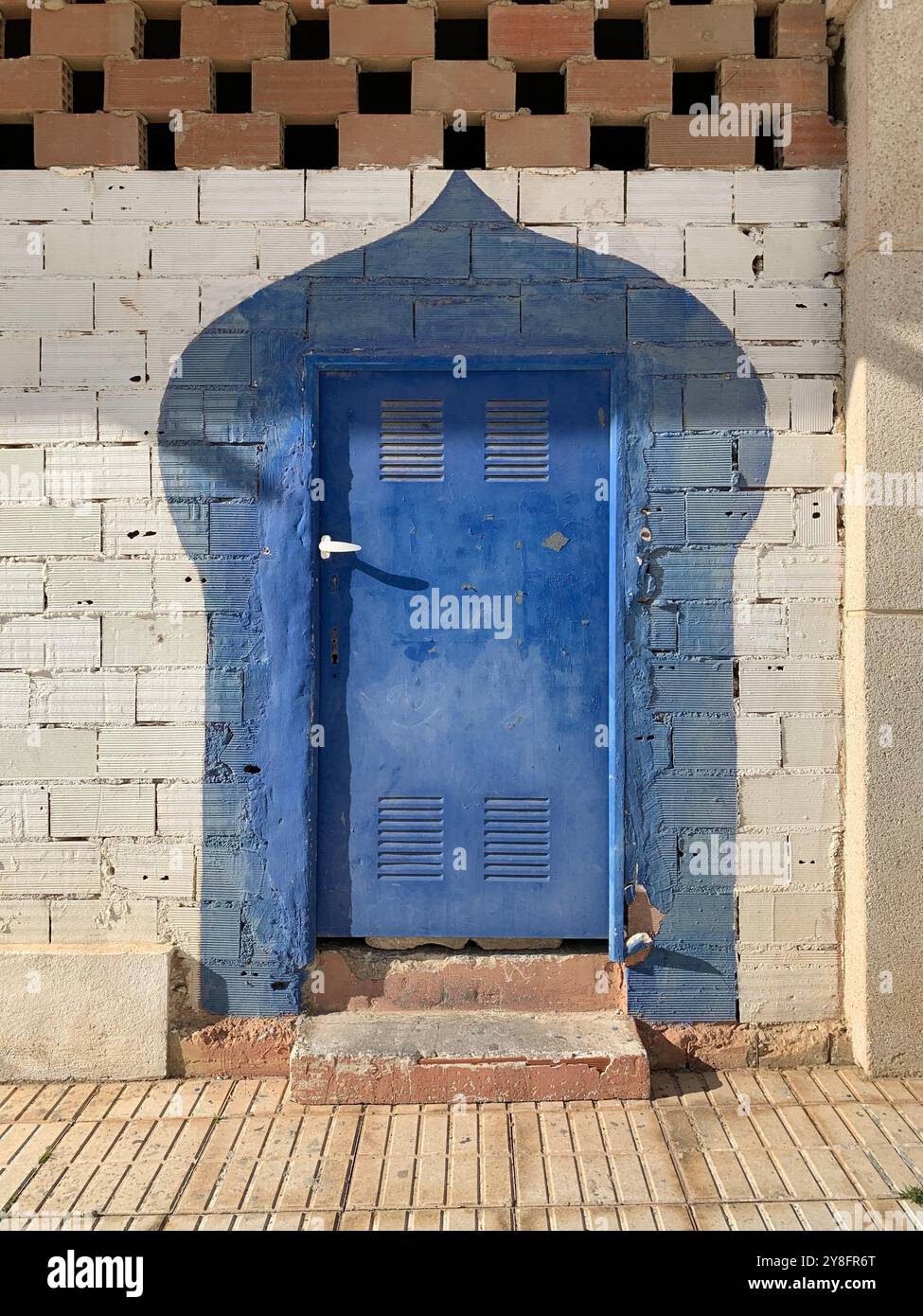 Porte peinte islamique, Tenerife, Îles Canaries, Espagne. - Image de stock capturée avec un smartphone
