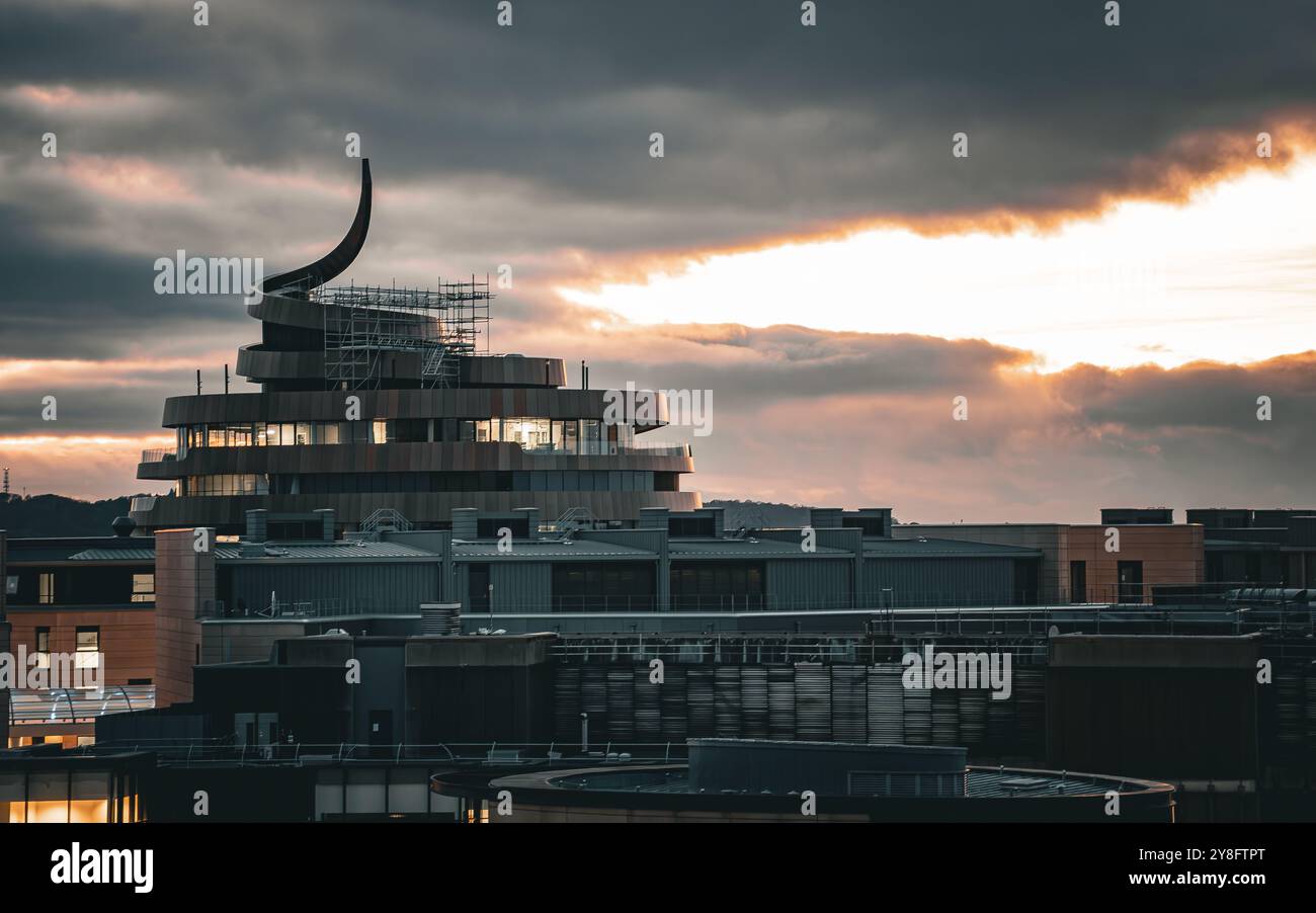 Centre commercial Saint James avec échafaudage Banque D'Images