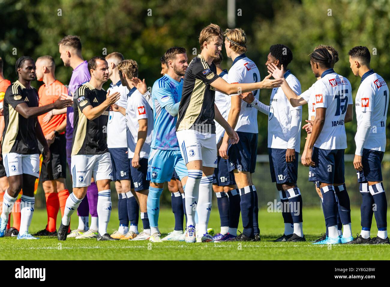 HEEMSTEDE. 05-10-2024. Sportpark Heemstede. Betnation Divisie Dutch Tweede Divisie Football saison 2024/2025. Match entre Koninklijke HFC et Spakenburg. Le joueur de SV Spakenburg Floris van der Linden. Banque D'Images