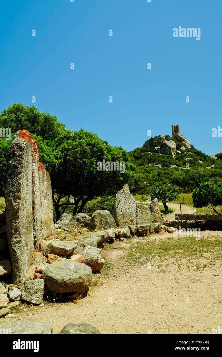 Tombeau des géants sur Monte 'e S'Abe. Olbia. Sardaigne. Italie Banque D'Images