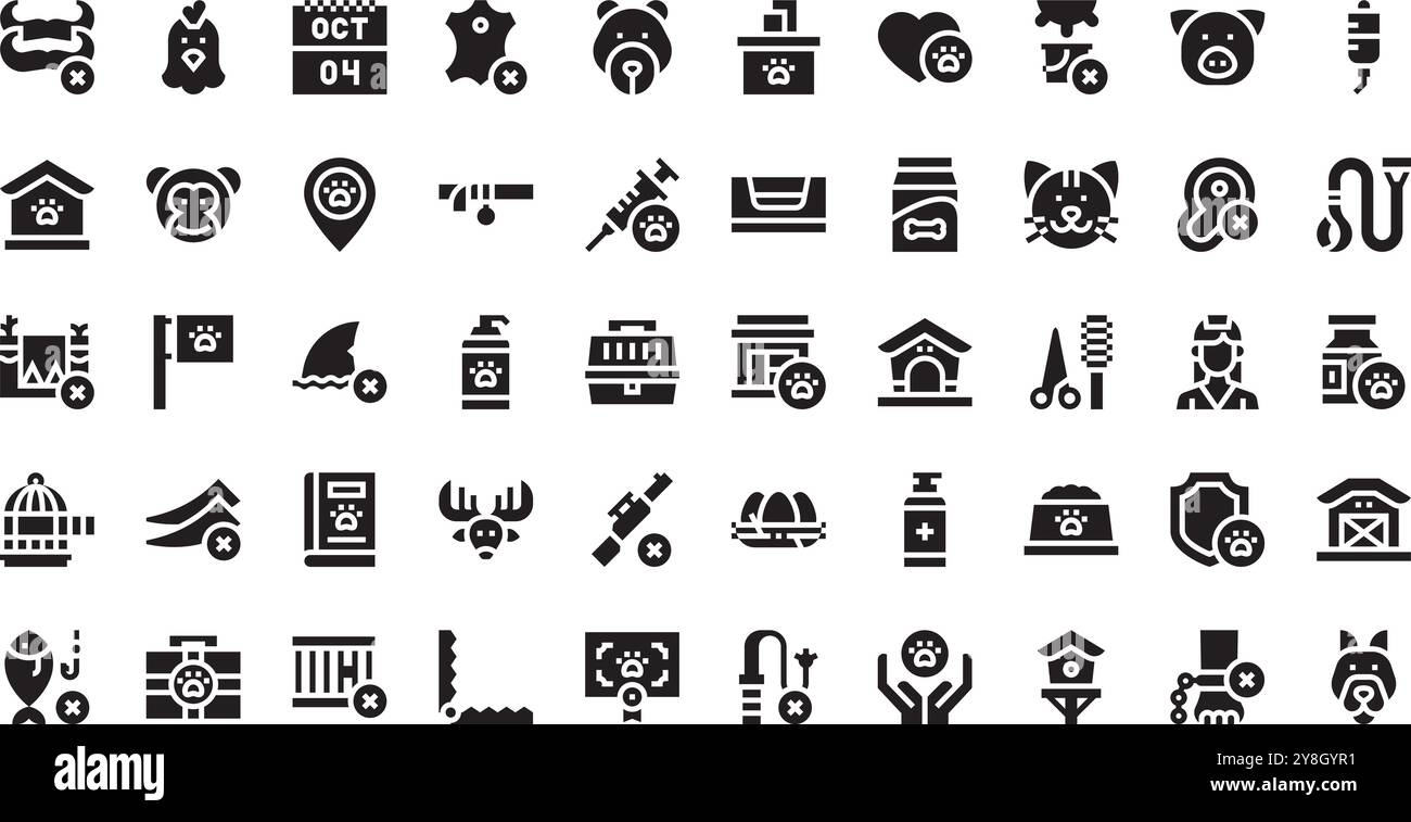 Aranimal Welfare iconss-iv Collection d'icônes vectorielles de haute qualité avec Stroke modifiable. Idéal pour les projets professionnels et créatifs. Illustration de Vecteur