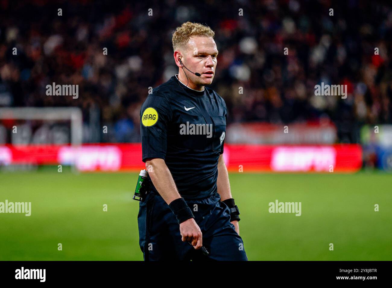 UTRECHT, 05-10-2024, Stadium Galgenwaard, football néerlandais, Eredivisie, saison 2024/2025, pendant le match FC Utrecht - RKC Waalwijk, arbitre Alex Bos (photo Pro Shots/Sipa USA) crédit : Sipa US/Alamy Live News Banque D'Images