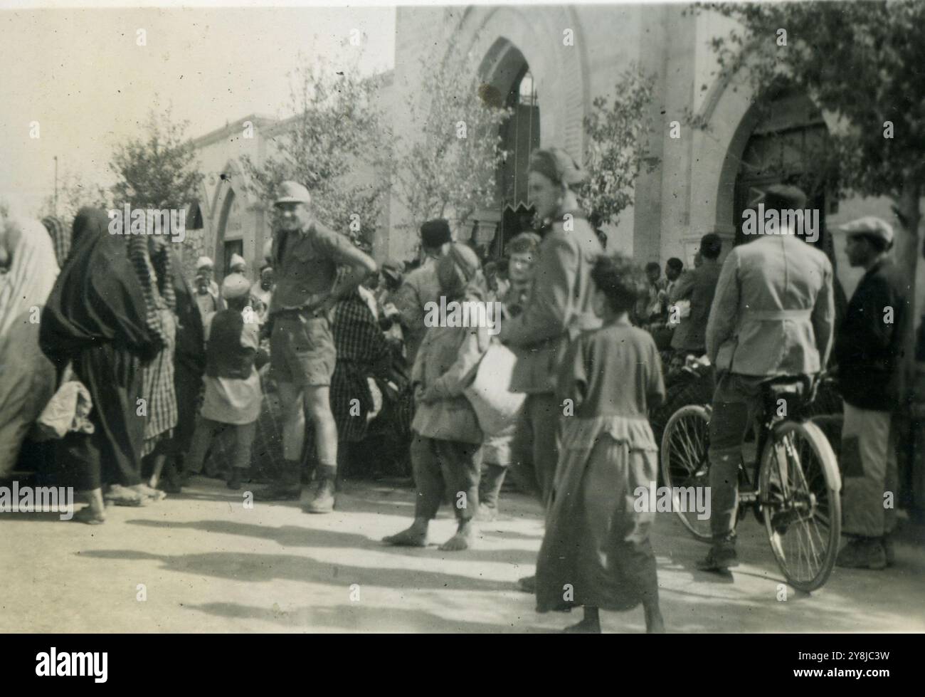 Soldats allemands à Bengasi, Libye, 1942 Banque D'Images