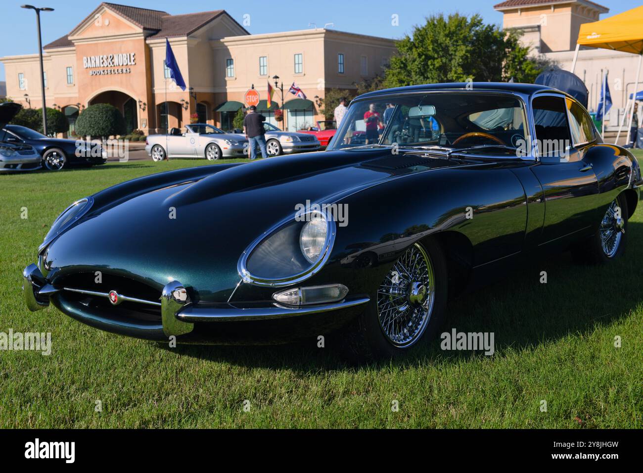 La Jaguar E type 4,2 britannique. Banque D'Images