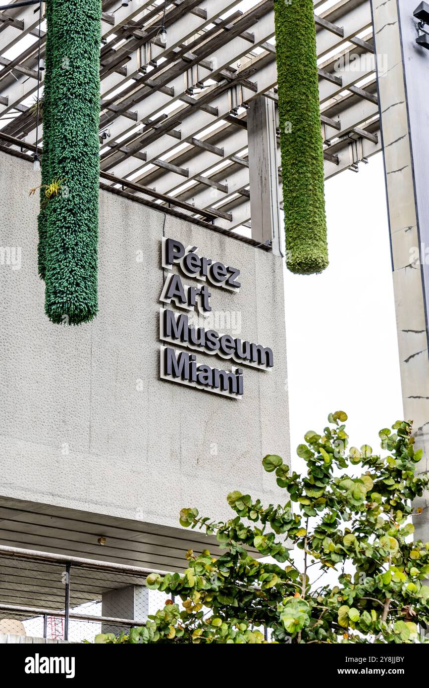 Extérieur du Teh Pérez Art Museum, Miami, Floride, États-Unis Banque D'Images